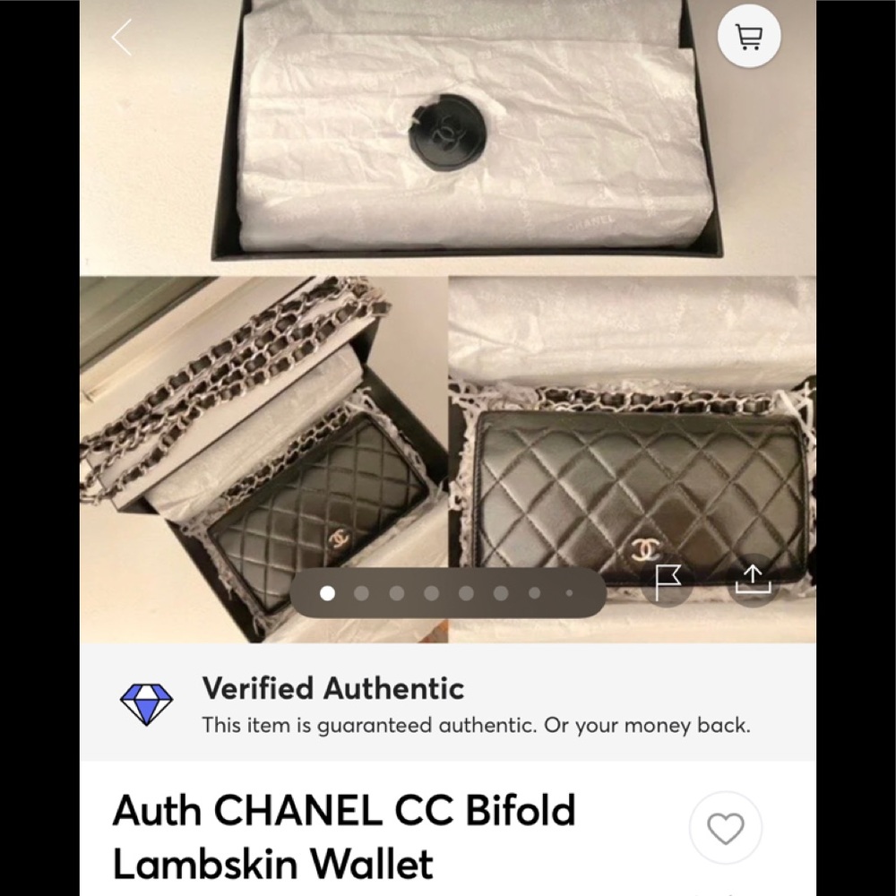 ❤️SOLD❤️ Auth CHANEL CC Bifold Lambskin WOC - Picture 13 of 13